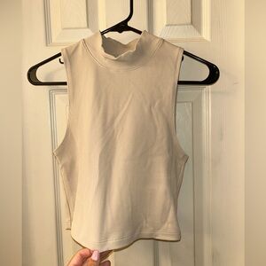 Beige cropped tank